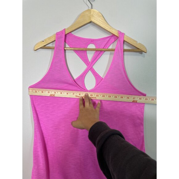 Lilly Pulitzer Pink Sleeveless Tank Top Size M Activewear Luxletic Workout - Picture 7 of 9